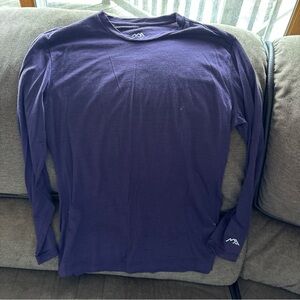 Merino Tech Women’s Large 100% Superfine Merino Wool Purple Shirt Base layer